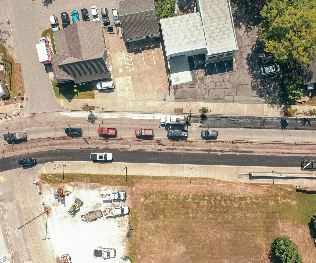 College Avenue municipal paving project in Fayetteville, AR