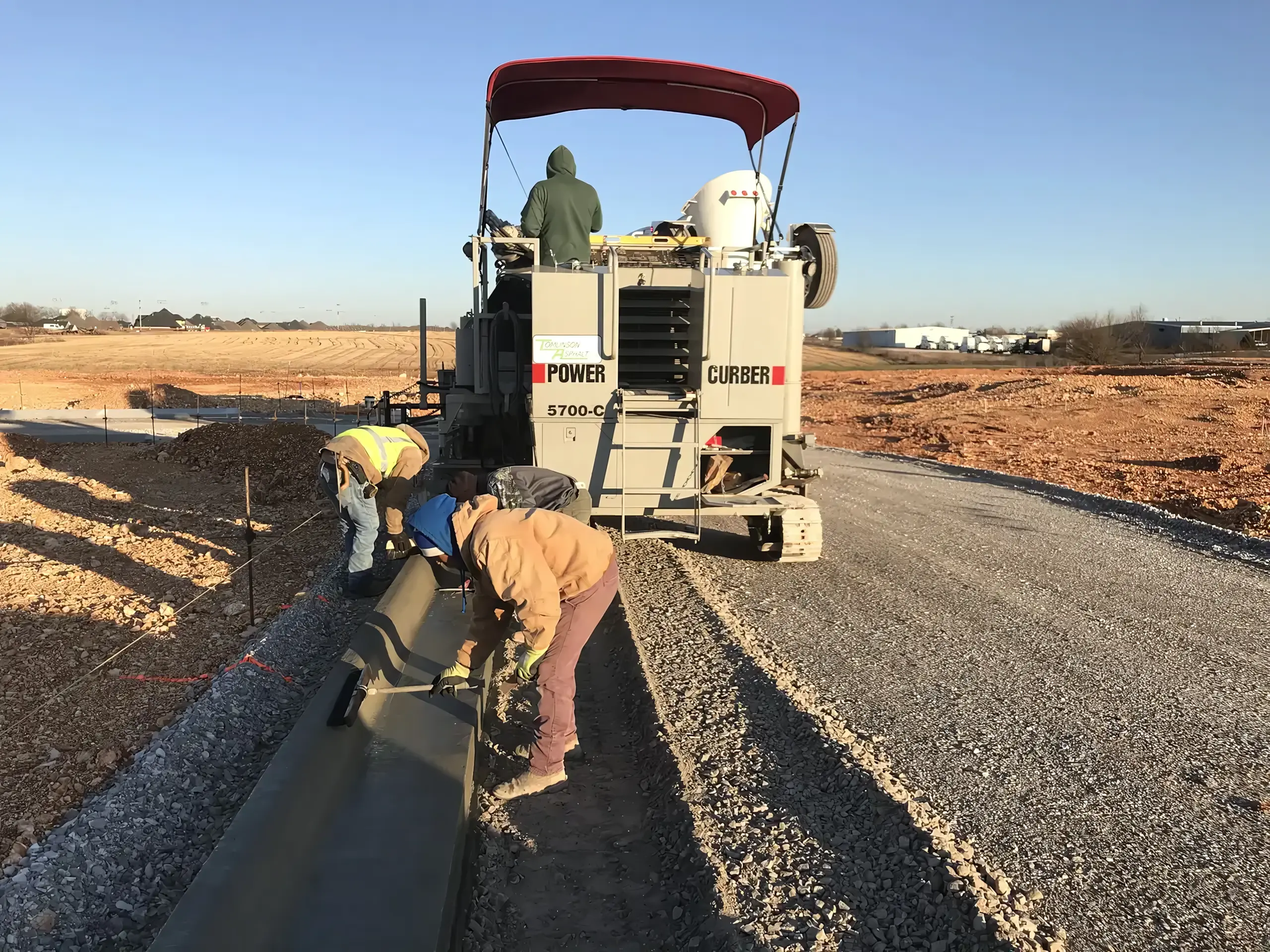 Concrete curb and gutter work in Springdale, AR