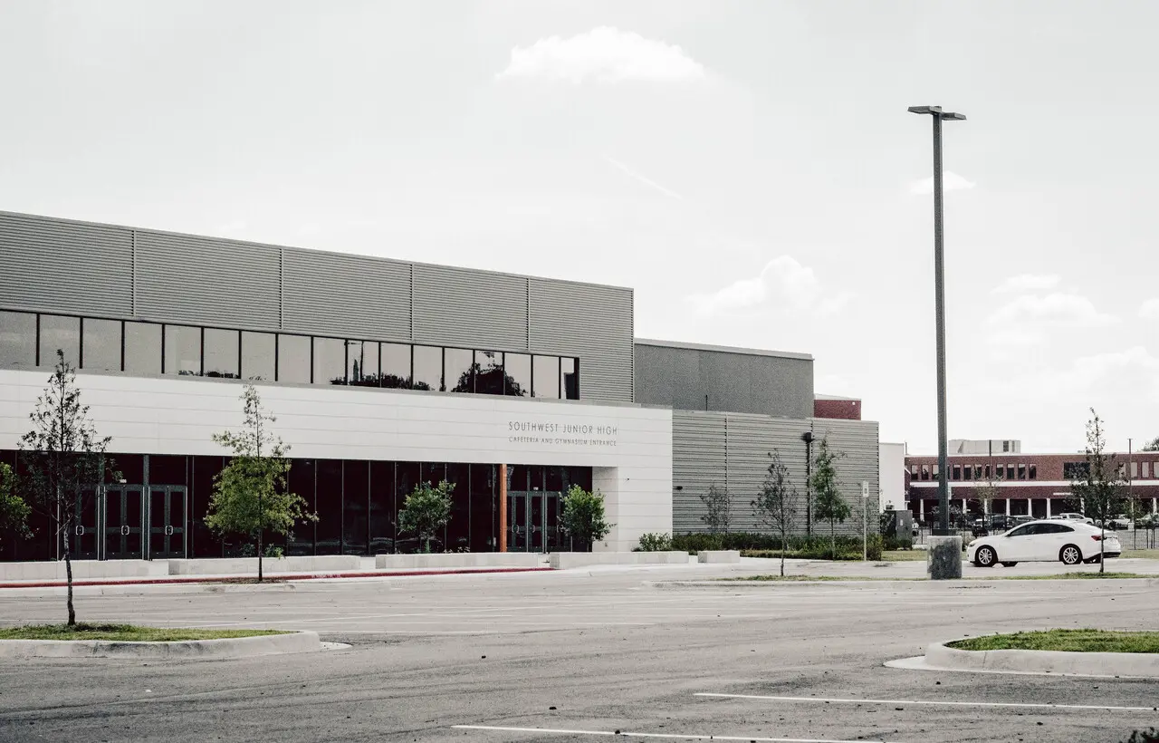 Parking lot paving for Southwest Junior High in Springdale, AR