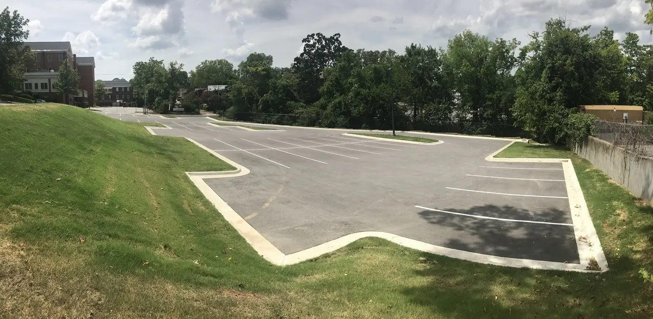 University of Arkansas Rose parking lot in Fayetteville, AR