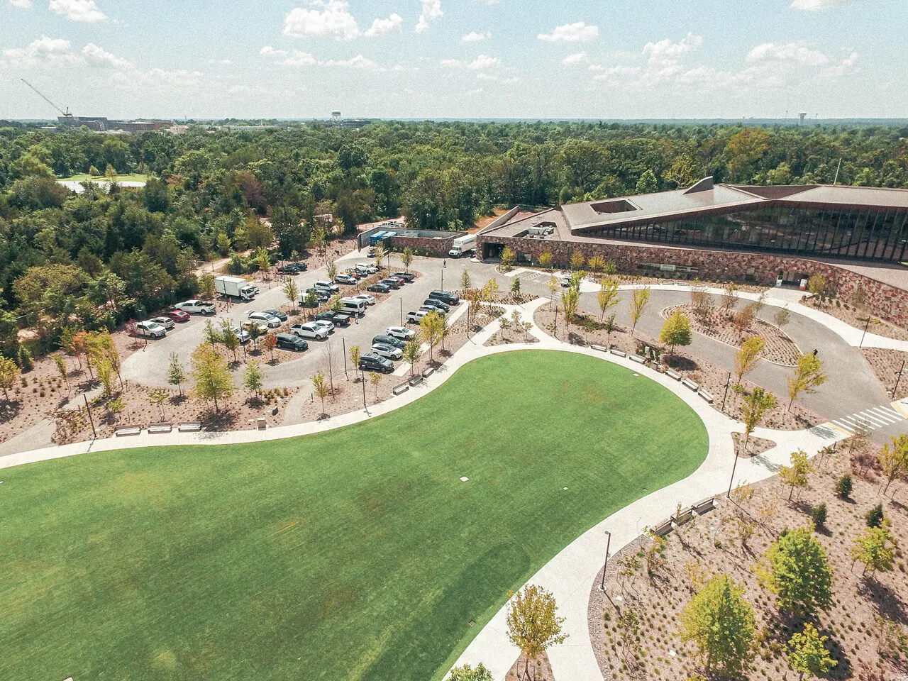 The Whole Health Institute in Bentonville, AR showing comprehensive paving and concrete work